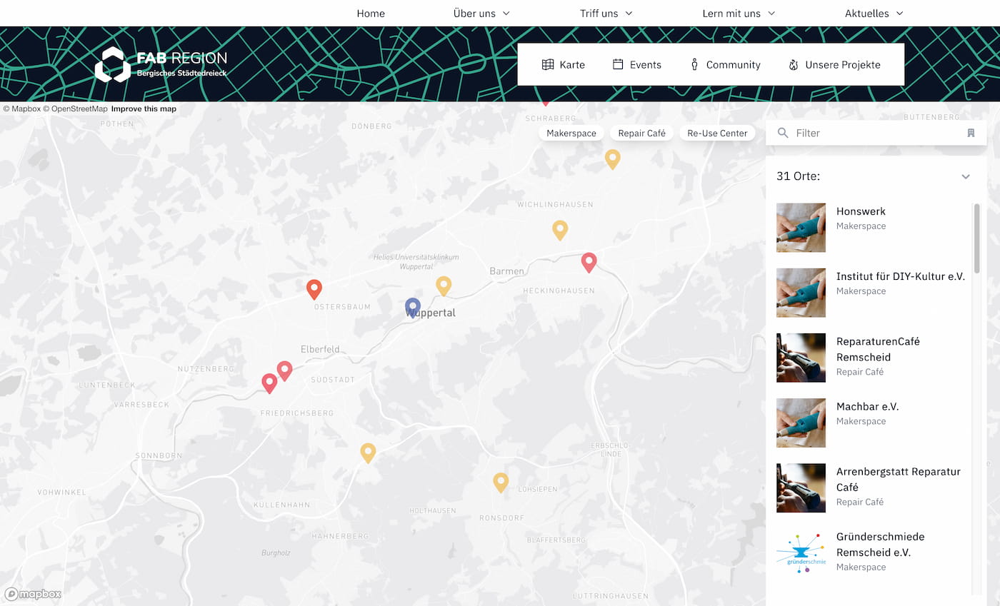 Ein Screenshot des Kirby Admin Panels der neuen Webseite